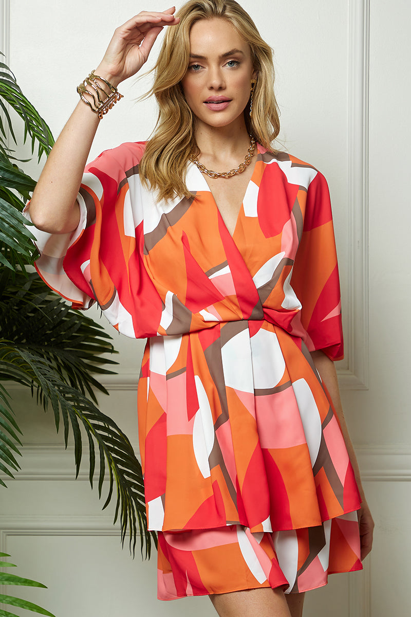 orange batwing dress Orange Kaftan Dress With Batwing Sleeves, Orange Maxi Dress, Gala Evening Dress, Resort Dress, Loose Fit Dress FU1S