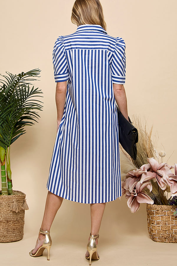 Striped Print Dress