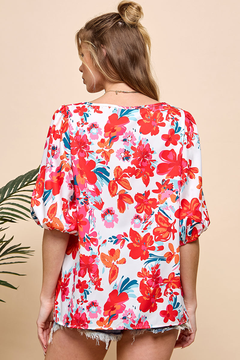 Floral Embroidered Top