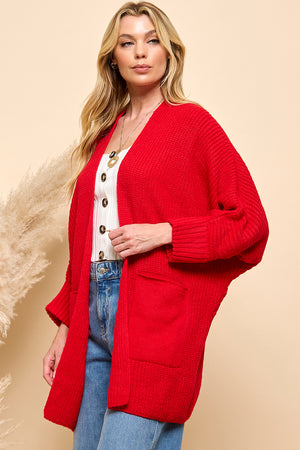 Oversize Pocketed Cardigan