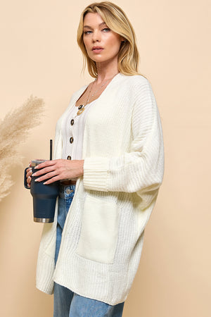 Oversize Pocketed Cardigan