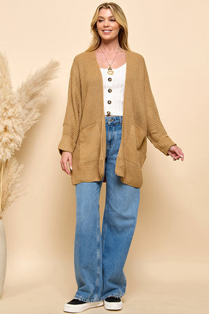 Oversize Pocketed Cardigan