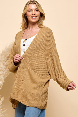 Oversize Pocketed Cardigan