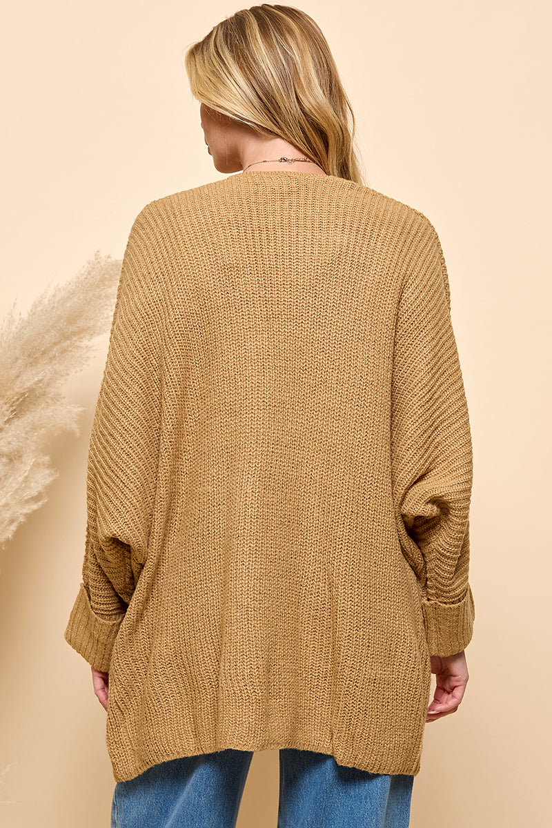 Oversize Pocketed Cardigan