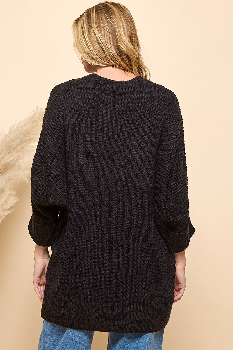 Oversize Pocketed Cardigan