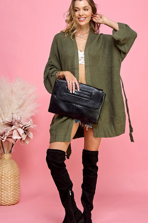 casual long sweater cardigan