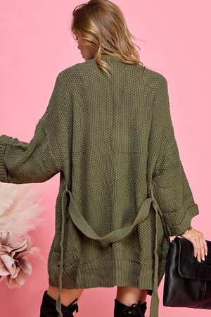 casual long sweater cardigan