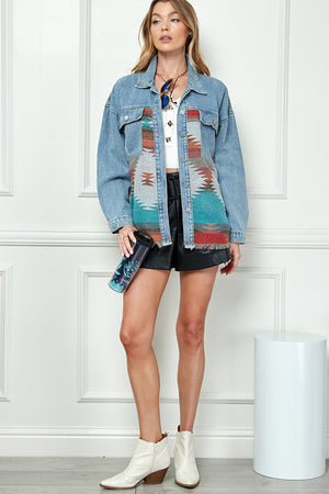 Aztec Denim Jacket