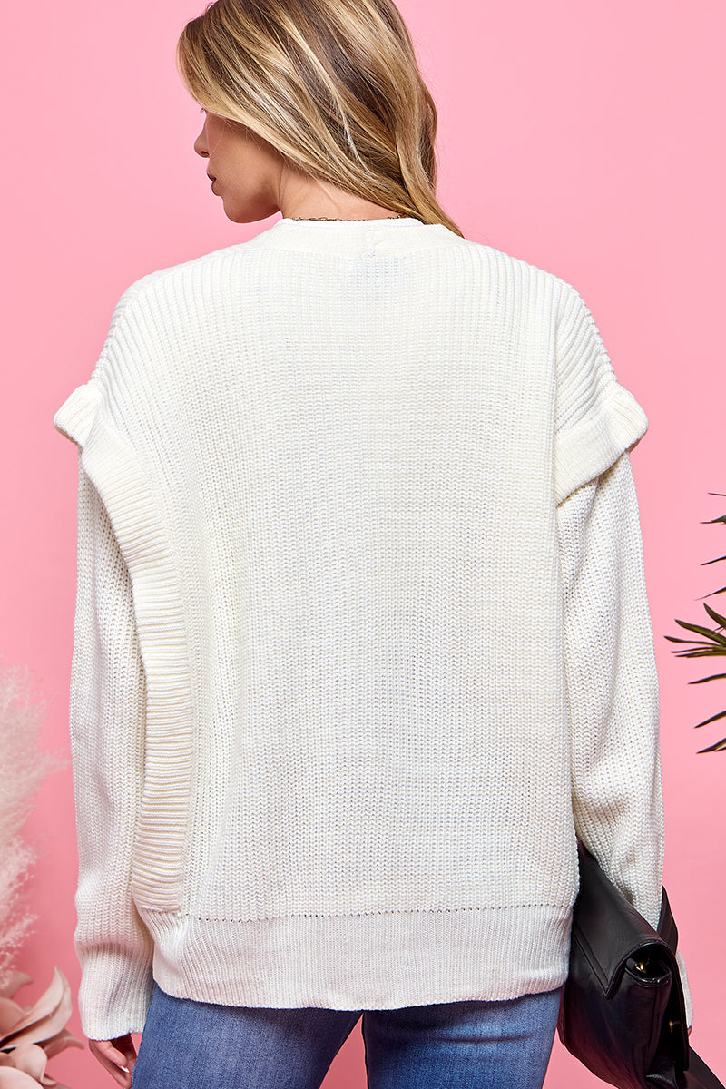 CASUAL LONG SLEEVE SWEATER TOP