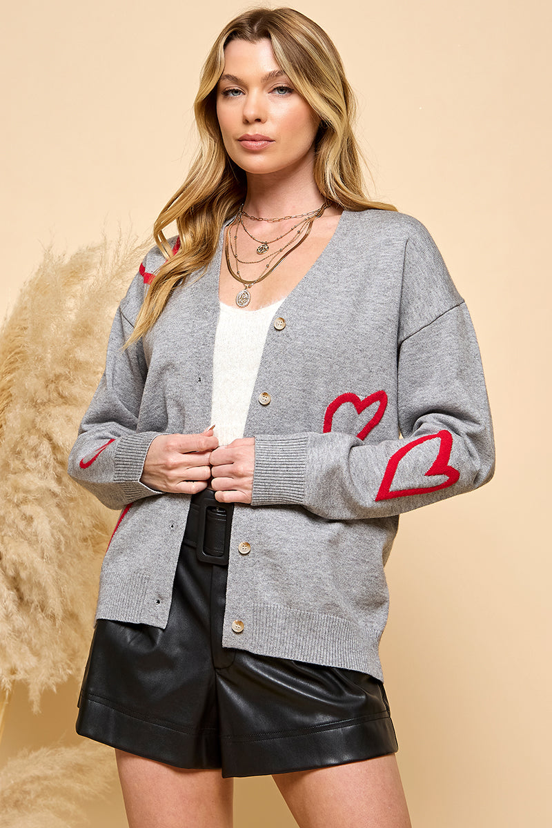 Red Heart Cardigan