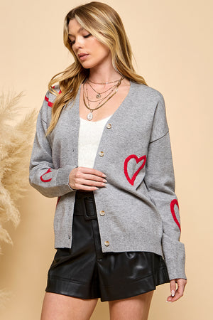 Red Heart Cardigan