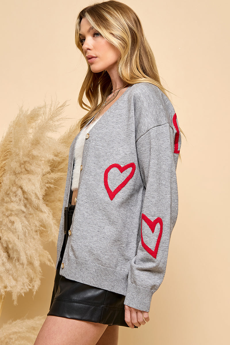 Red Heart Cardigan