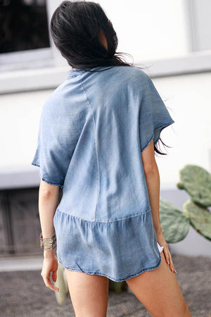 Oversize Denim Blouse