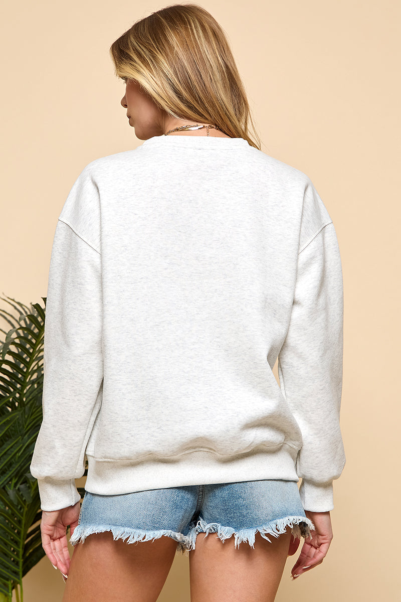 Patch Bow Sweatshirt