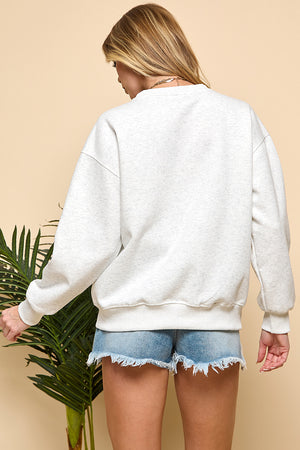 Patch Bow Sweatshirt
