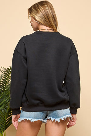 Patch Bow Sweatshirt