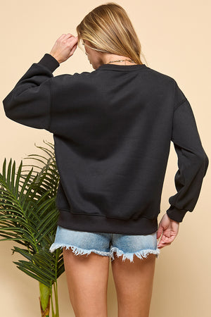Patch Bow Sweatshirt