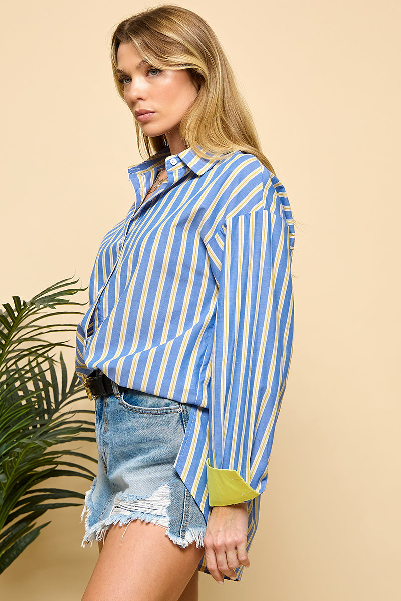 Striped Long sleeved Shirt&nbsp;