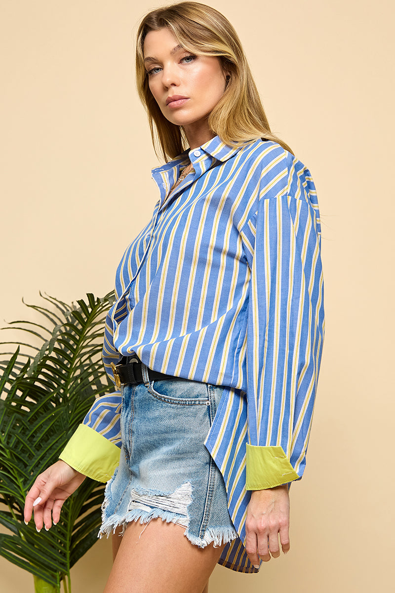 Striped Long sleeved Shirt&nbsp;