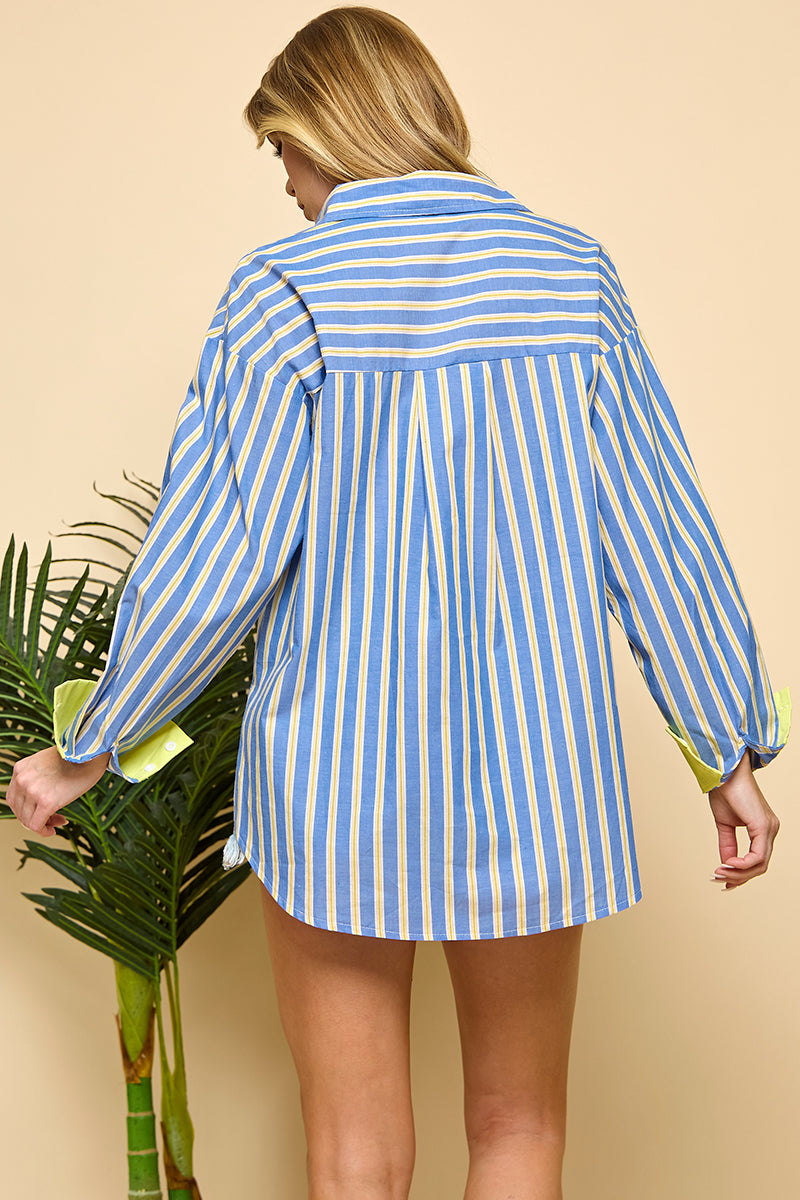 Striped Long sleeved Shirt&nbsp;