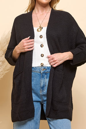 Oversize Pocketed Cardigan