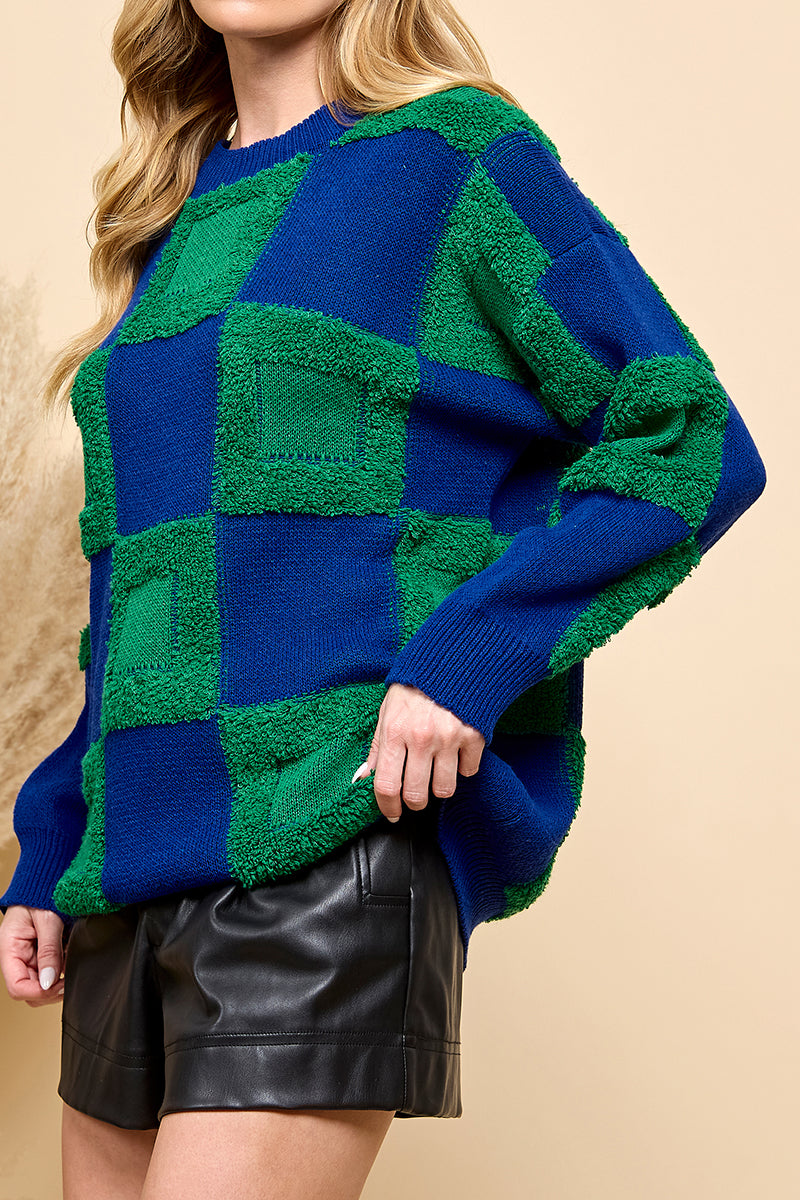 トップス LINKS CHECK KNIT PULLOVER LINKS CHECK KNIT PULLOVER - Yonetomi STORE ONLINE｜ヨネトミ