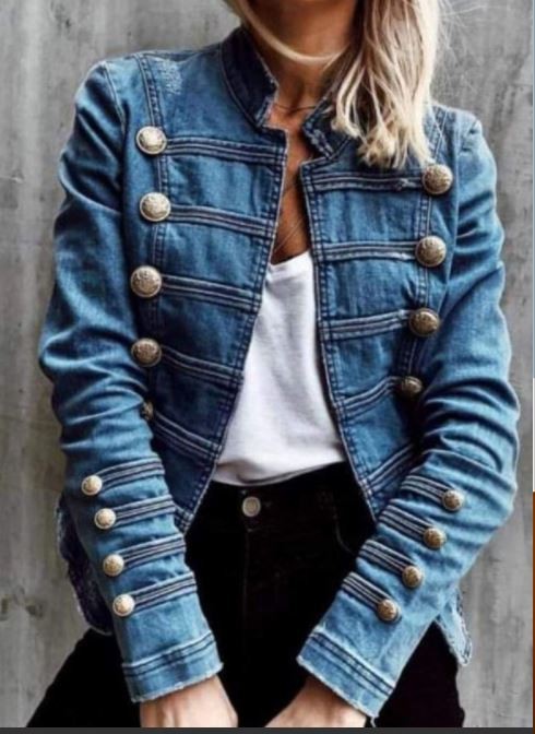 Double Breasted Buttons Jacket